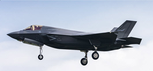 The 3rd F-35B (bu.no. BL-3) during its maiden flight The 3rd F-35B (bu.no. BL-3) during its maiden flight