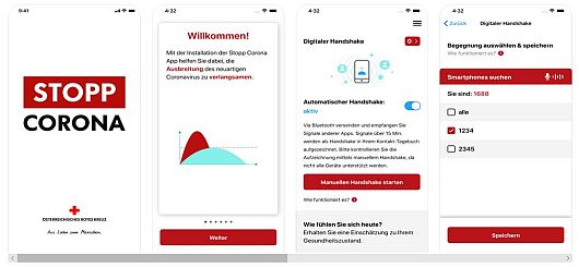 Corona-App Rotes Kreuz Österreich