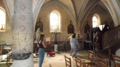Moulon, Aquitaine. Tournage d'une scène du film Cocorico 2 le 19 juin 2025
