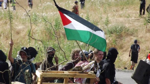 Manifestation contre l' A69 5 juillet 2025 dans le Tarn chateau de Scopont