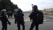 Manifestation contre l' A69 5 juillet 2025 dans le Tarn chateau de Scopont
