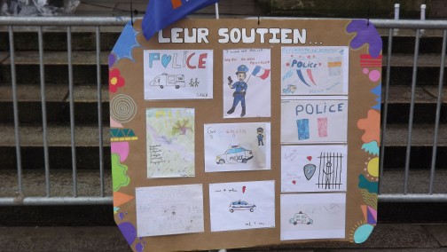 31 janvier 2026 Bordeaux. Appel de soutien aux forces de Police